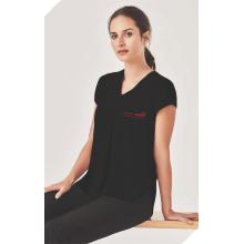 Womens Kayla V-Neck Pleat Blouse - RB967LS Retail Uniforms for sale by Challenge Marketing Womens Kayla V-Neck Pleat Blouse - RB967LS Retail Uniforms from Challenge Marketing NZ